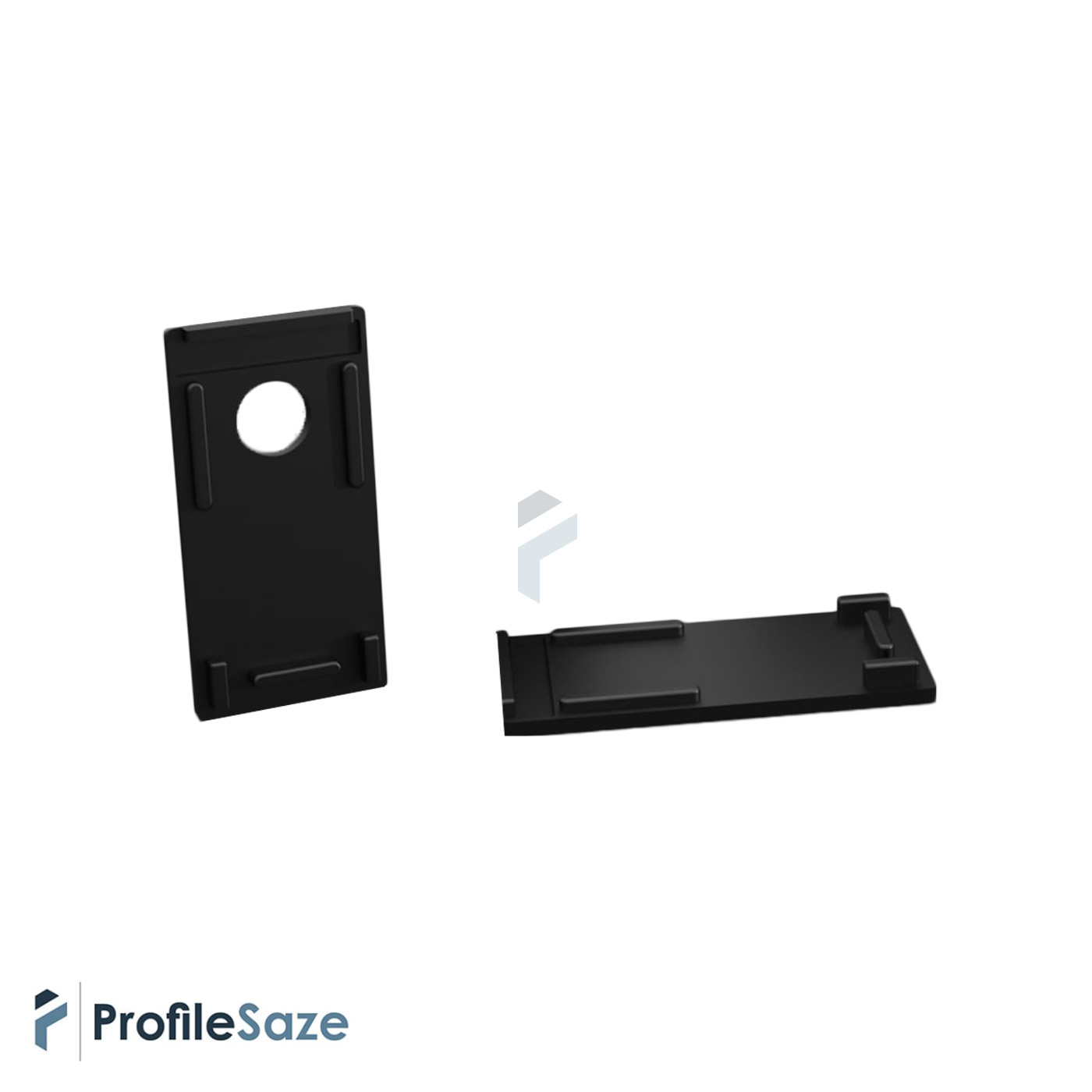 پروفیل ریل مگنتی آلومینیومی 2/5 سانتی توکار کد MR25 مشکی
