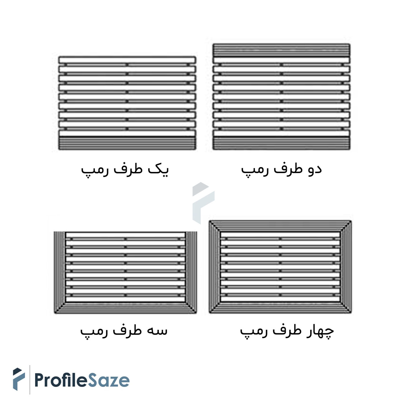 پادری آلومینیومی یک سانتی کد D250 با رویه موکت