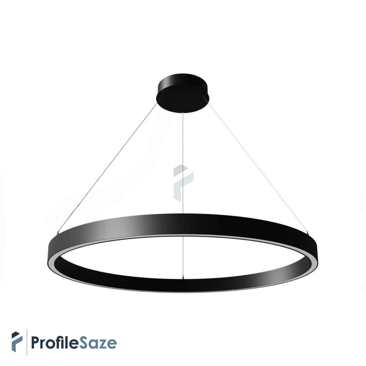 لوستر نور خطی دایره قطر 100 سانت کد LCR3050-100 (بدون نور)