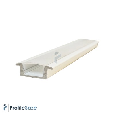 پروفیل نور خطی آلومینیومی 2 سانتی توکار کد L20W سفید + دیفیوزر رایگان