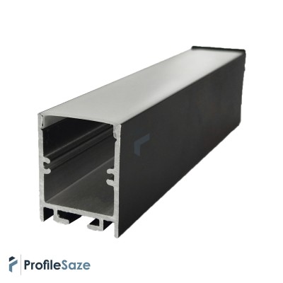 پروفیل نور خطی آلومینیومی 3 سانتی بدون لبه کد L34B مشکی + دیفیوزر رایگان