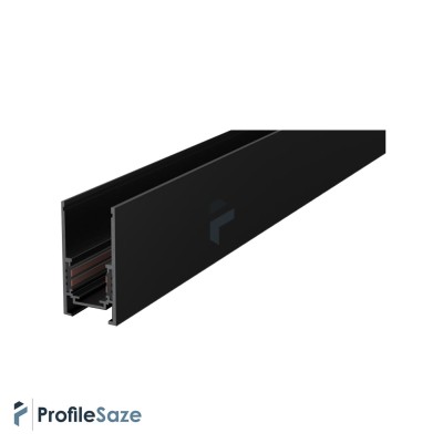 پروفیل ریل مگنتی آلومینیومی 2/5 سانتی روکار کد M25 مشکی