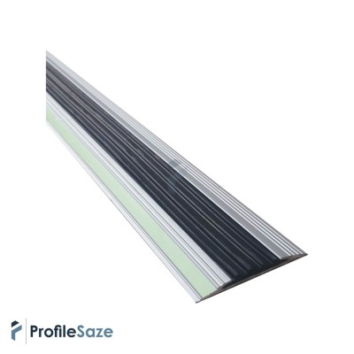ترمز پله آلومینیومی تخت تک کانال با رویه PVC کد T4-2